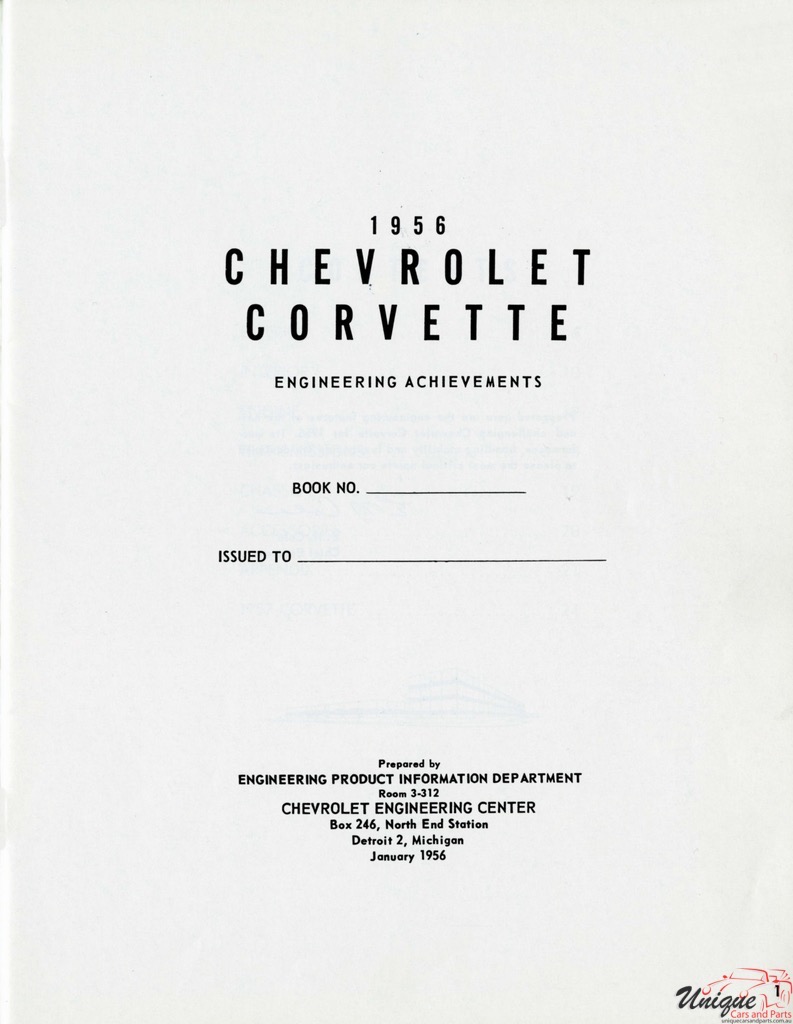 1956 - 1957 Corvette Engineering Achievements Page 3